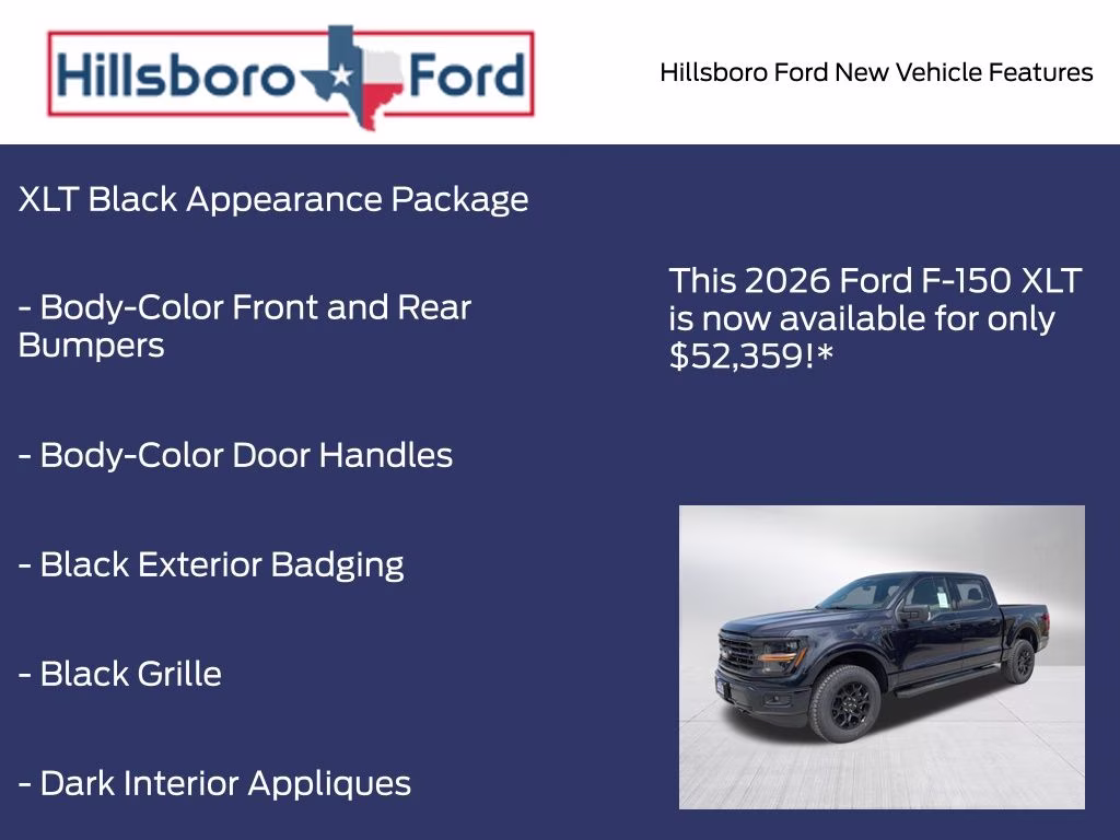 2026 Antimatter Blue Metallic Ford F-150 XLT 4X4 Truck