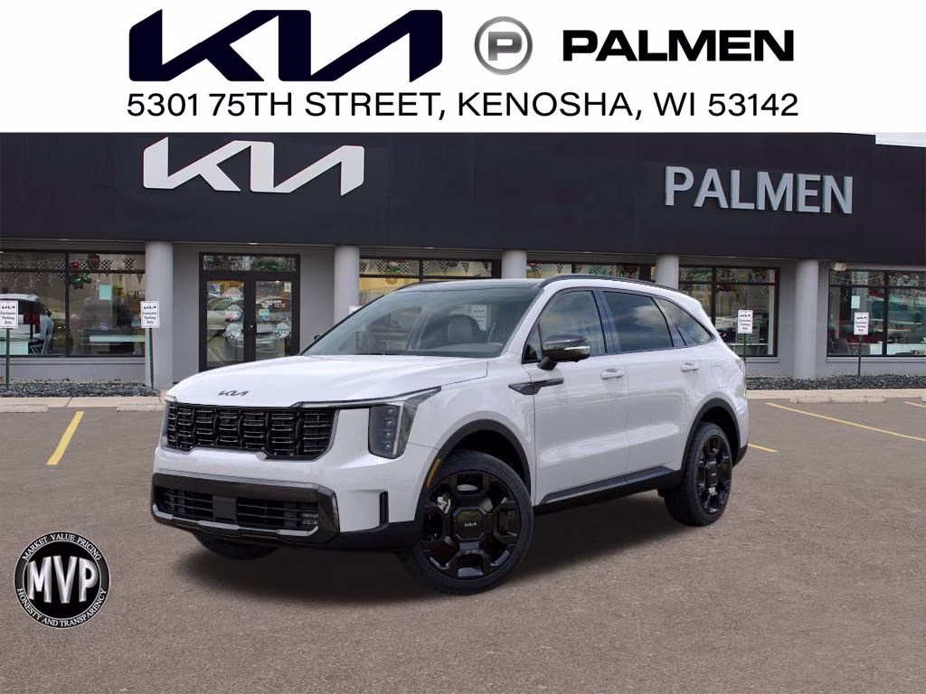 2026 Snow White Pearl Kia Sorento Hybrid X-Line SX Prestige AWD SUV
