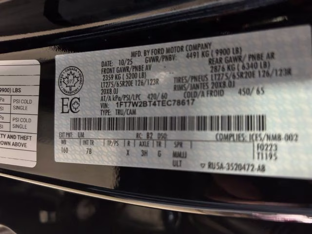 2026 Black Ford Super Duty F-250 SRW Platinum 4X4 Truck