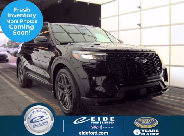 2025 Agate Black Metallic Ford Explorer ST 4X4 SUV