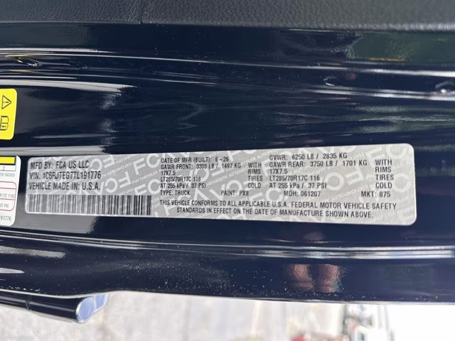 2026 Black Clearcoat Jeep Gladiator Mojave 4X4 Truck