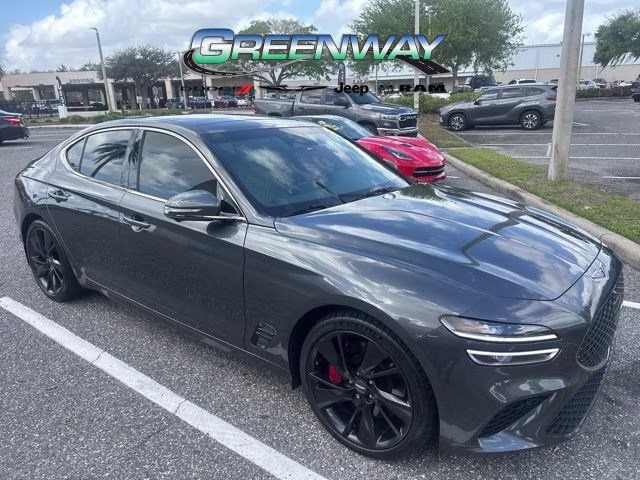 2022 Himalayan Gray Genesis G70 3.3T RWD Sedan