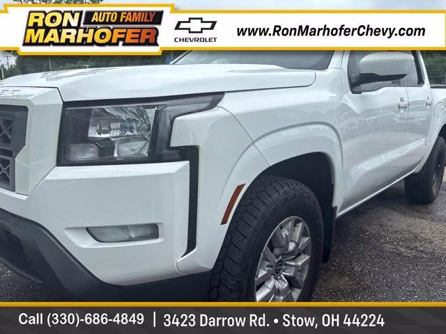 2023 Glacier White Nissan Frontier SV 4X4 Truck