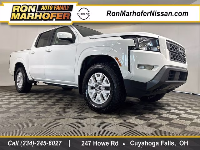 2023 Glacier White Nissan Frontier SV 4X4 Truck