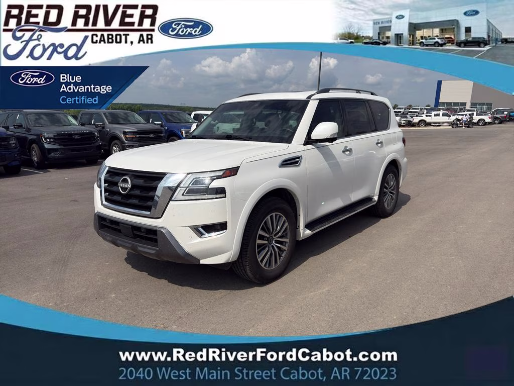 2023 Aspen White Tricoat Nissan Armada SL RWD SUV