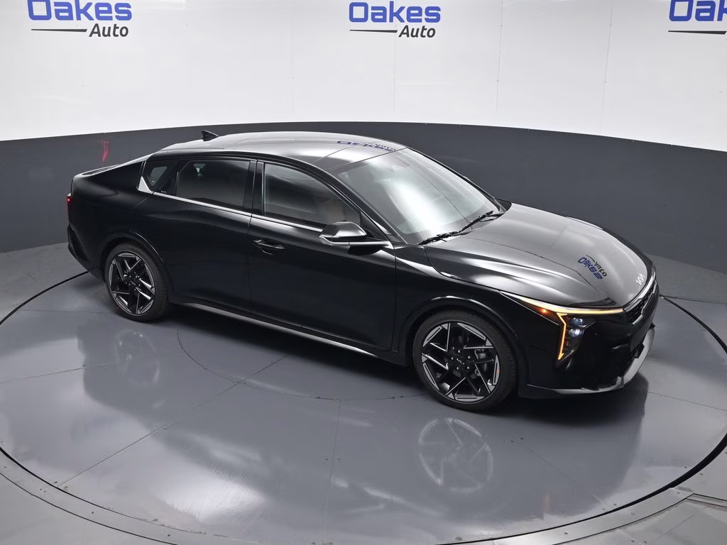 2026 Aurora Black Pearl Kia K4 GT-Line FWD Sedan