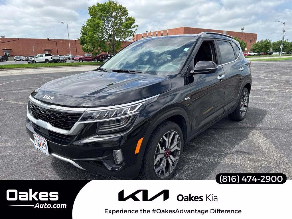 2022 Cherry Black Kia Seltos SX AWD SUV