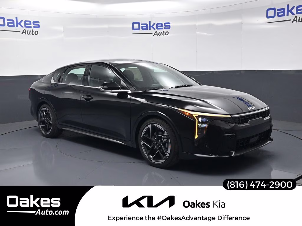 2026 Aurora Black Pearl Kia K4 GT-Line FWD Sedan
