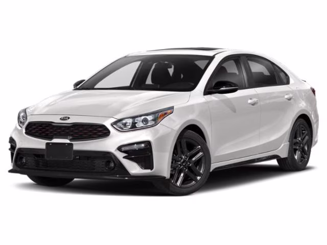 2021 Snow White Pearl Kia Forte GT-Line FWD Sedan