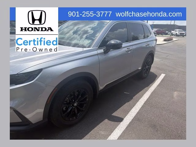 2024 Lunar Silver Metallic Honda CR-V Hybrid Sport FWD SUV