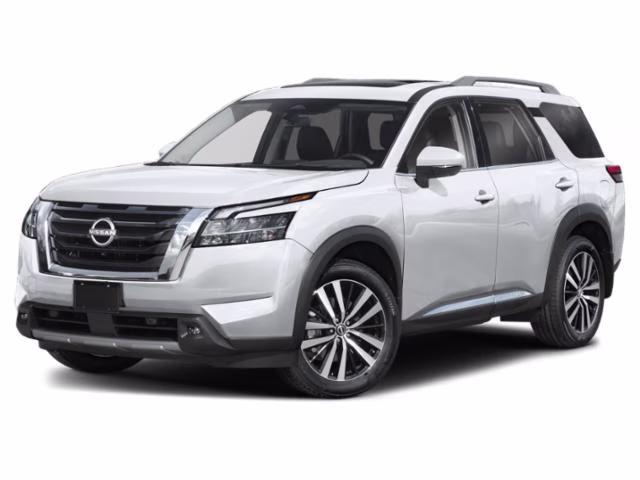 2025 Everest White Pearl Tricoat Nissan Pathfinder Platinum FWD SUV