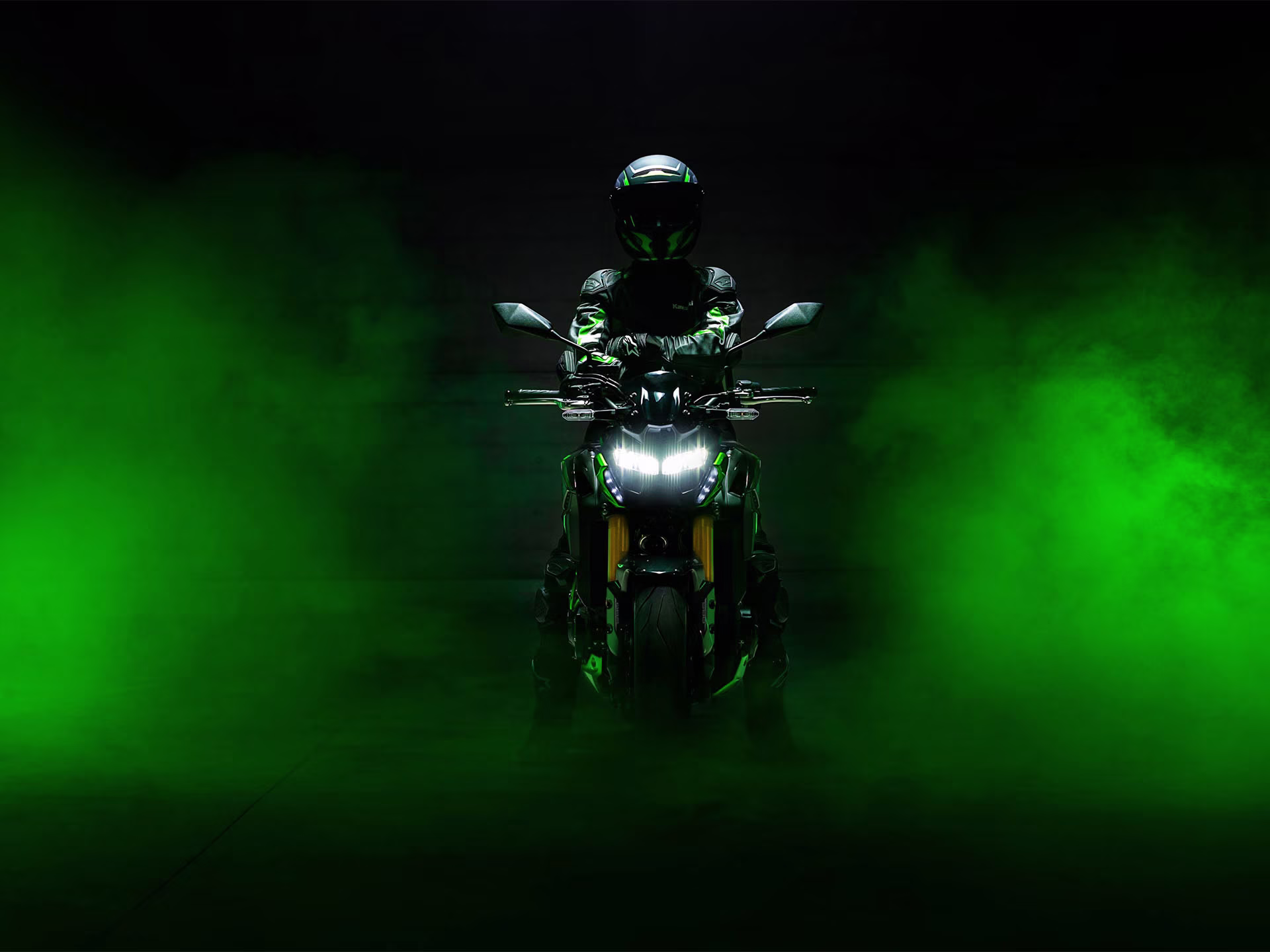 2024 Metallic Spark Black / Metallic Matte Graphenesteel Gray / Candy Lime Green Kawasaki Z900 SE ABS Motorcycle