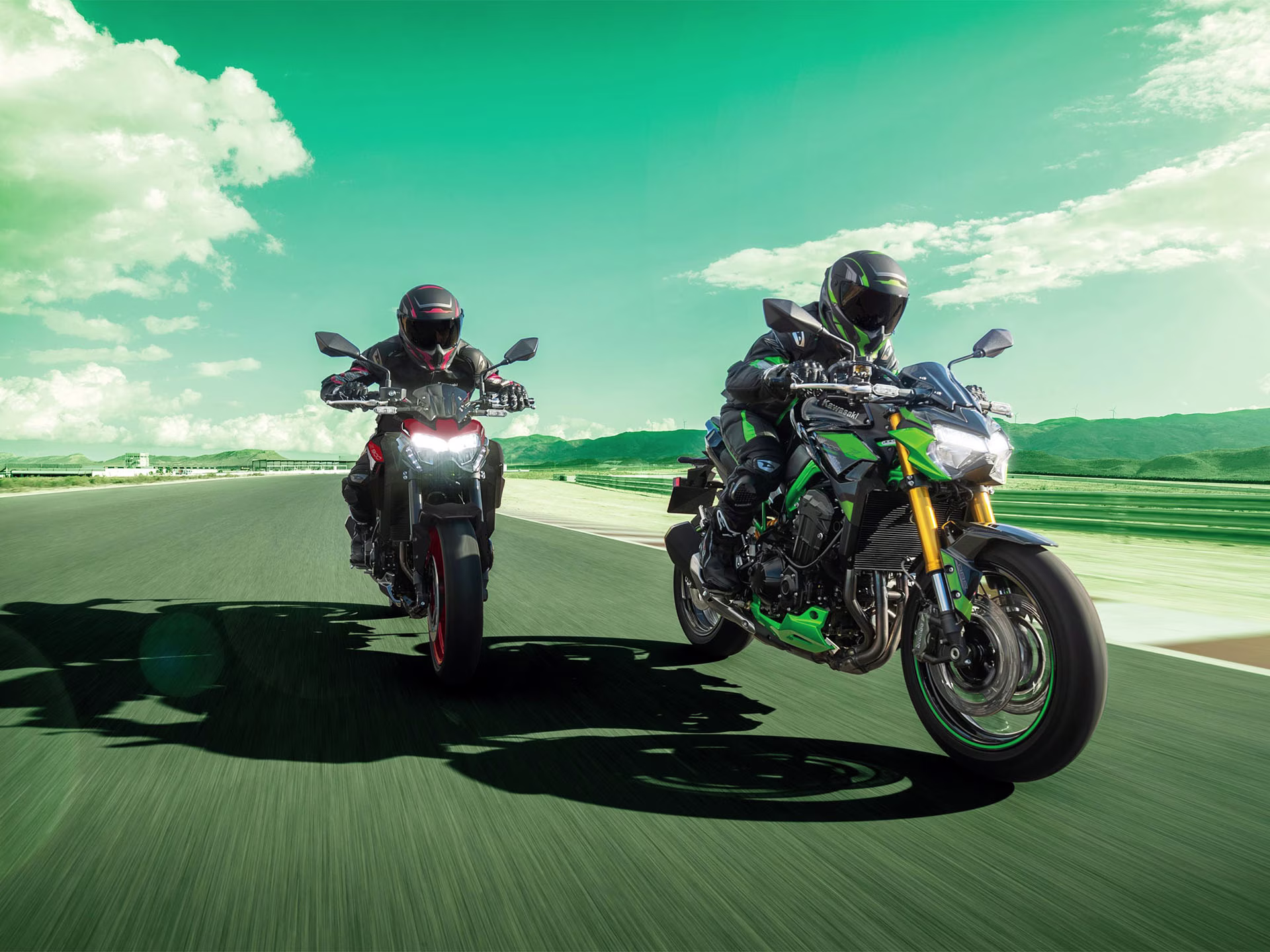 2024 Metallic Spark Black / Metallic Matte Graphenesteel Gray / Candy Lime Green Kawasaki Z900 SE ABS Motorcycle