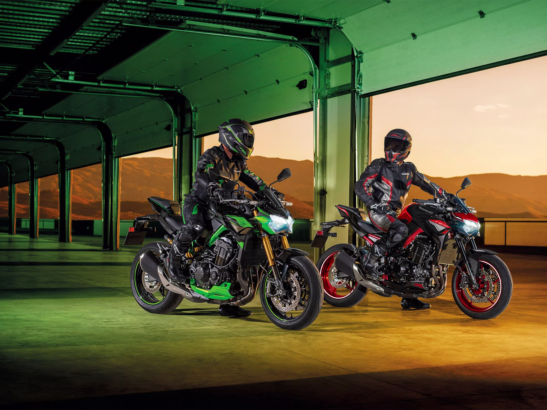 2024 Metallic Spark Black / Metallic Matte Graphenesteel Gray / Candy Lime Green Kawasaki Z900 SE ABS Motorcycle