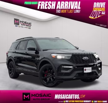 2022 Black Metallic Ford Explorer ST 4X4 SUV