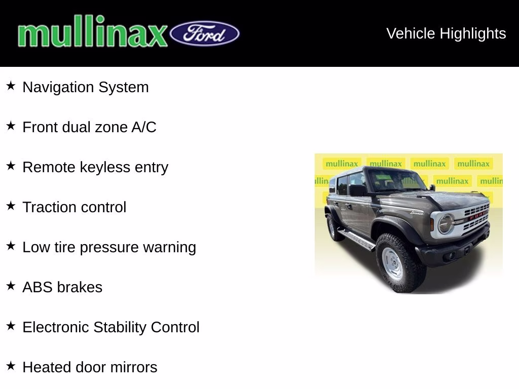 2026 Marsh Gray Ford Bronco Heritage Edition 4X4 SUV