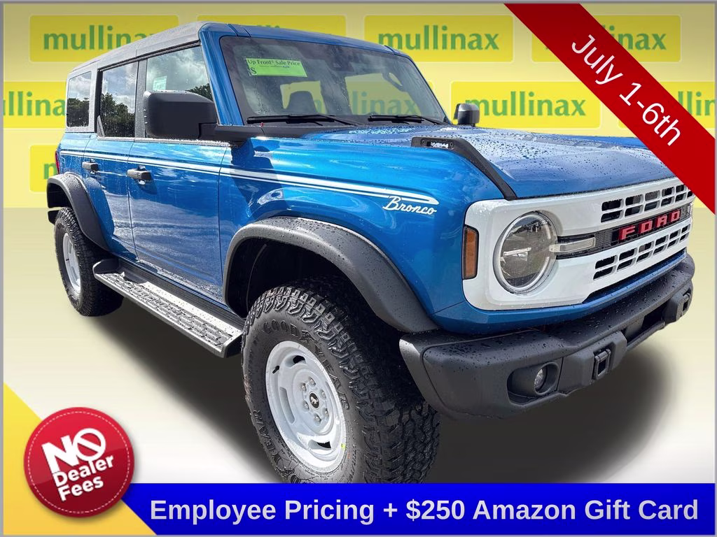 2026 Velocity Blue Metallic Ford Bronco Heritage Edition 4X4 SUV