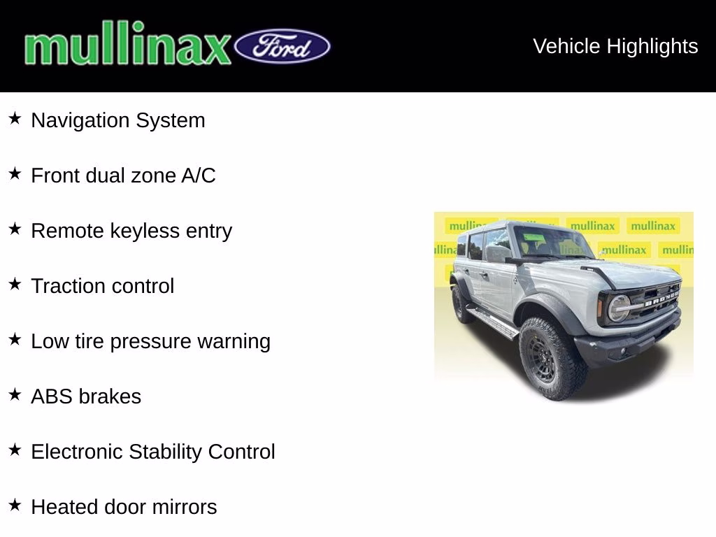 2026 Avalanche Gray Ford Bronco Outer Banks 4X4 SUV
