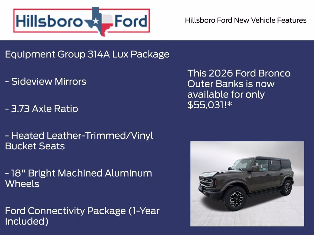2026 Marsh Gray Ford Bronco Outer Banks 4X4 SUV