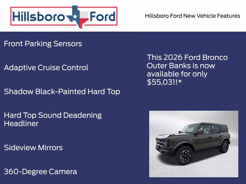 2026 Marsh Gray Ford Bronco Outer Banks 4X4 SUV