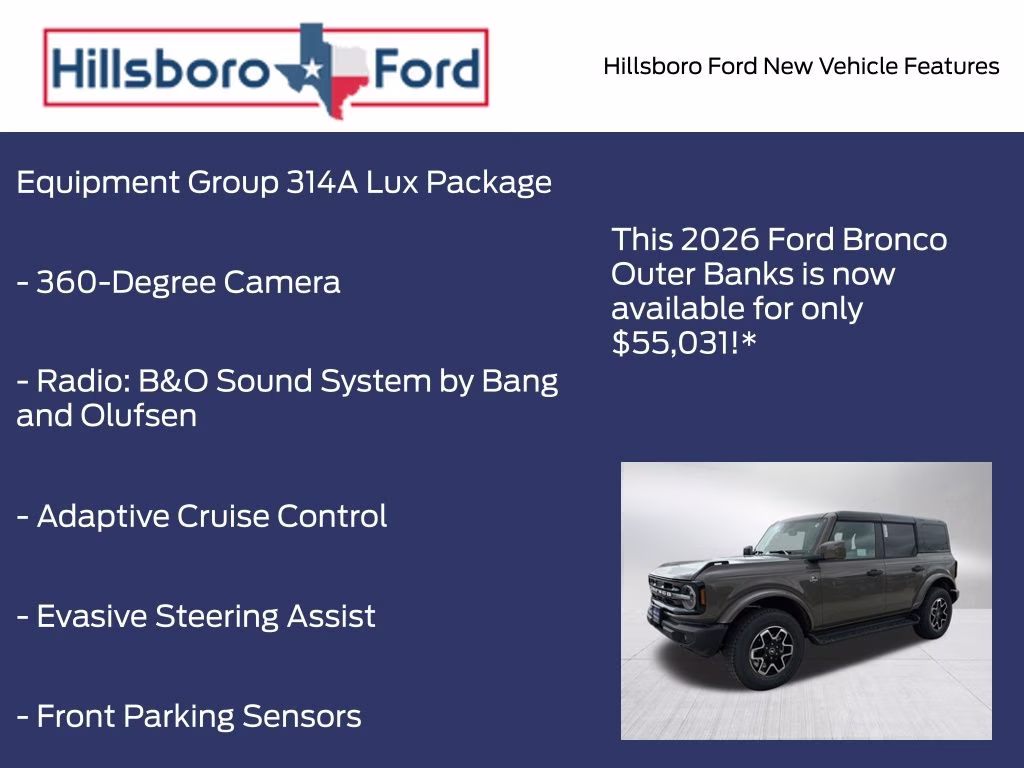 2026 Marsh Gray Ford Bronco Outer Banks 4X4 SUV
