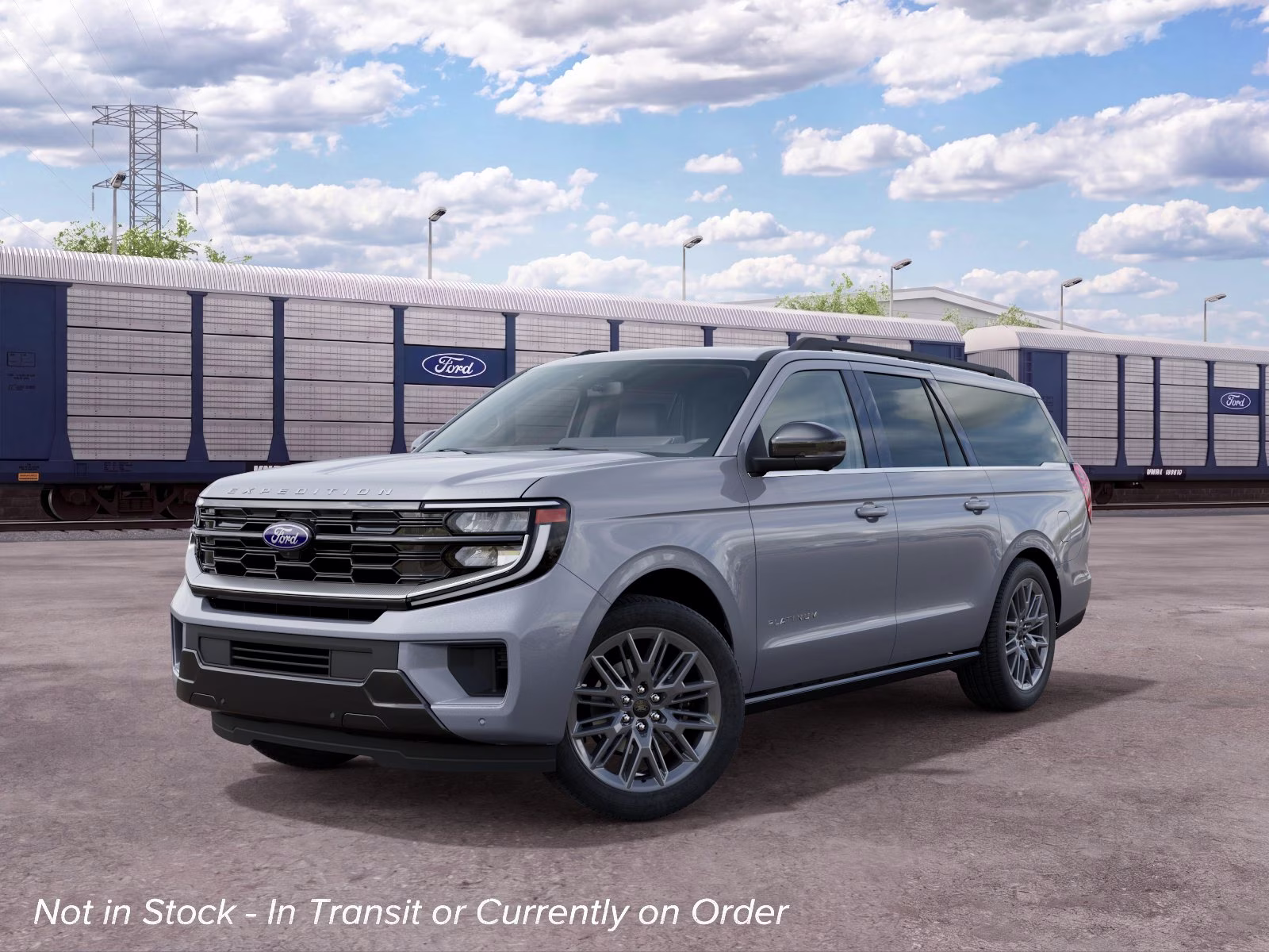2027 Glacier Gray Metallic Tri-Coat Ford Expedition Max Platinum 4X4 SUV