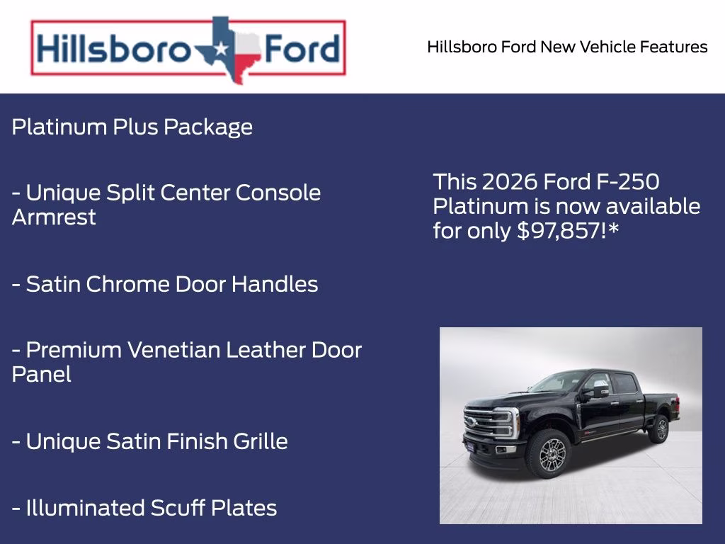 2026 Agate Black Metallic Ford Super Duty F-250 SRW Platinum 4X4 Truck