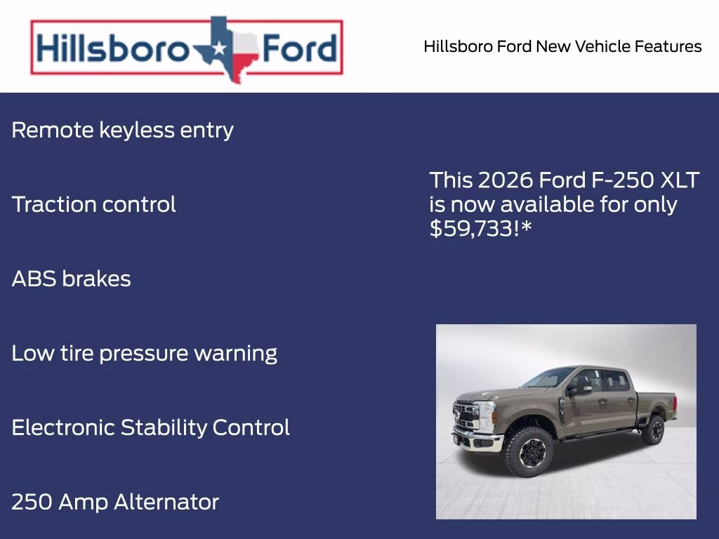 2026 Marsh Gray Ford Super Duty F-250 SRW XLT 4X4 Truck