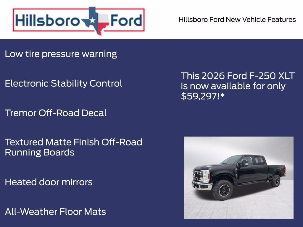 2026 Agate Black Metallic Ford Super Duty F-250 SRW XLT 4X4 Truck
