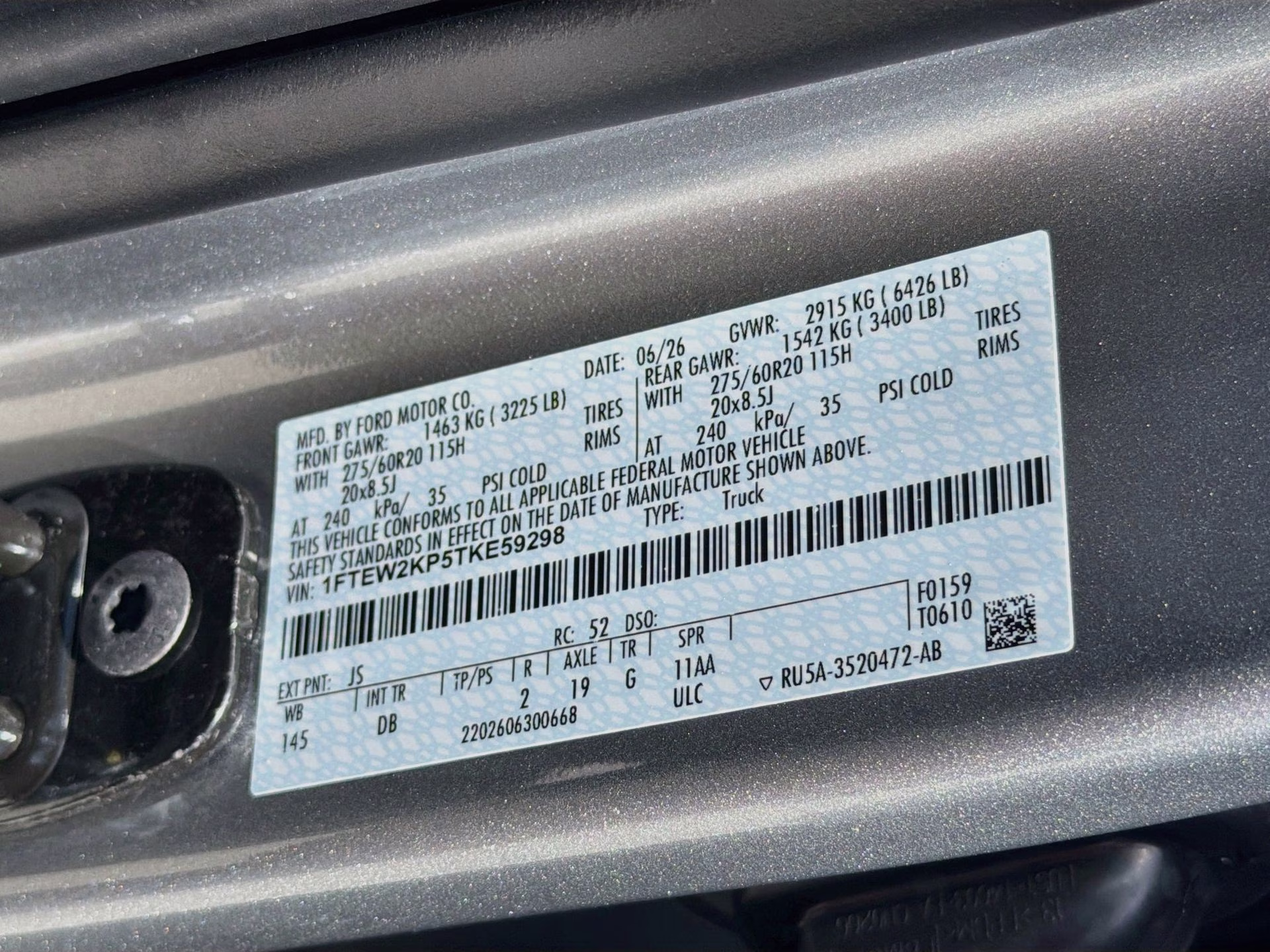 2026 Iconic Silver Metallic Ford F-150 STX RWD Truck
