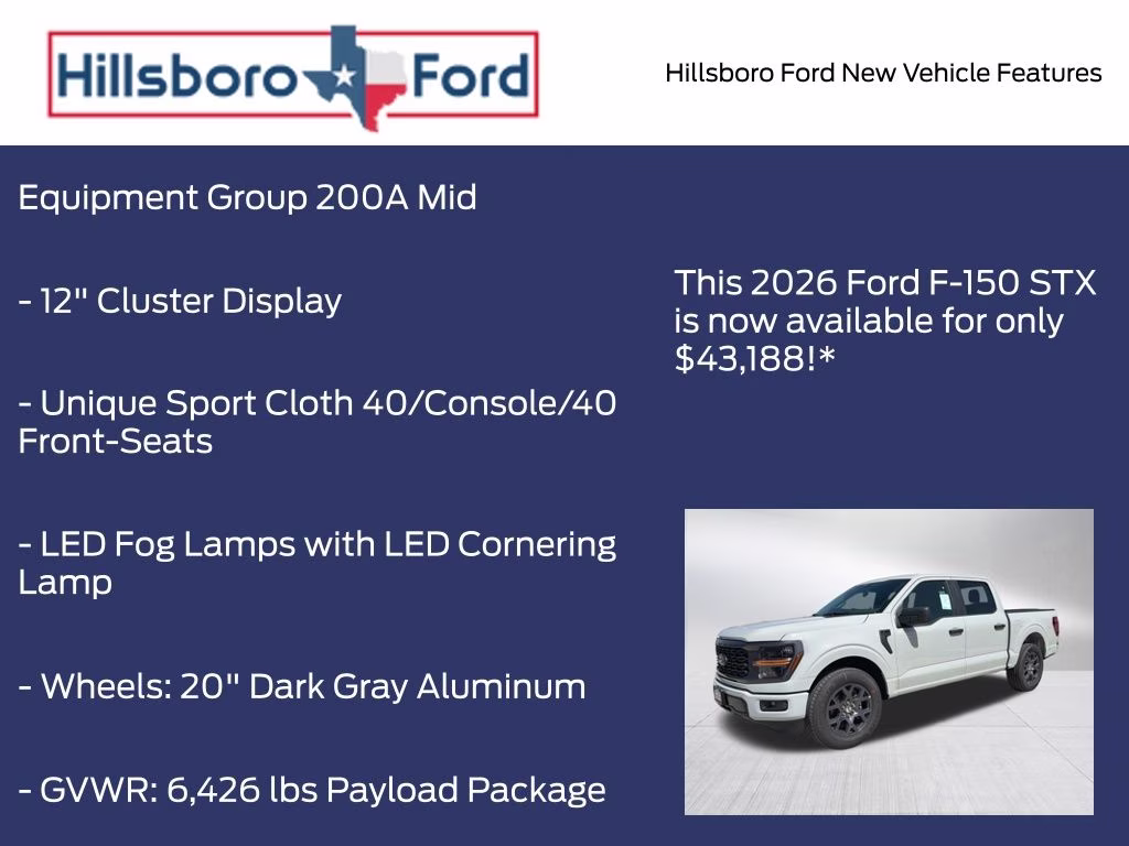 2026 Avalanche Ford F-150 STX RWD Truck