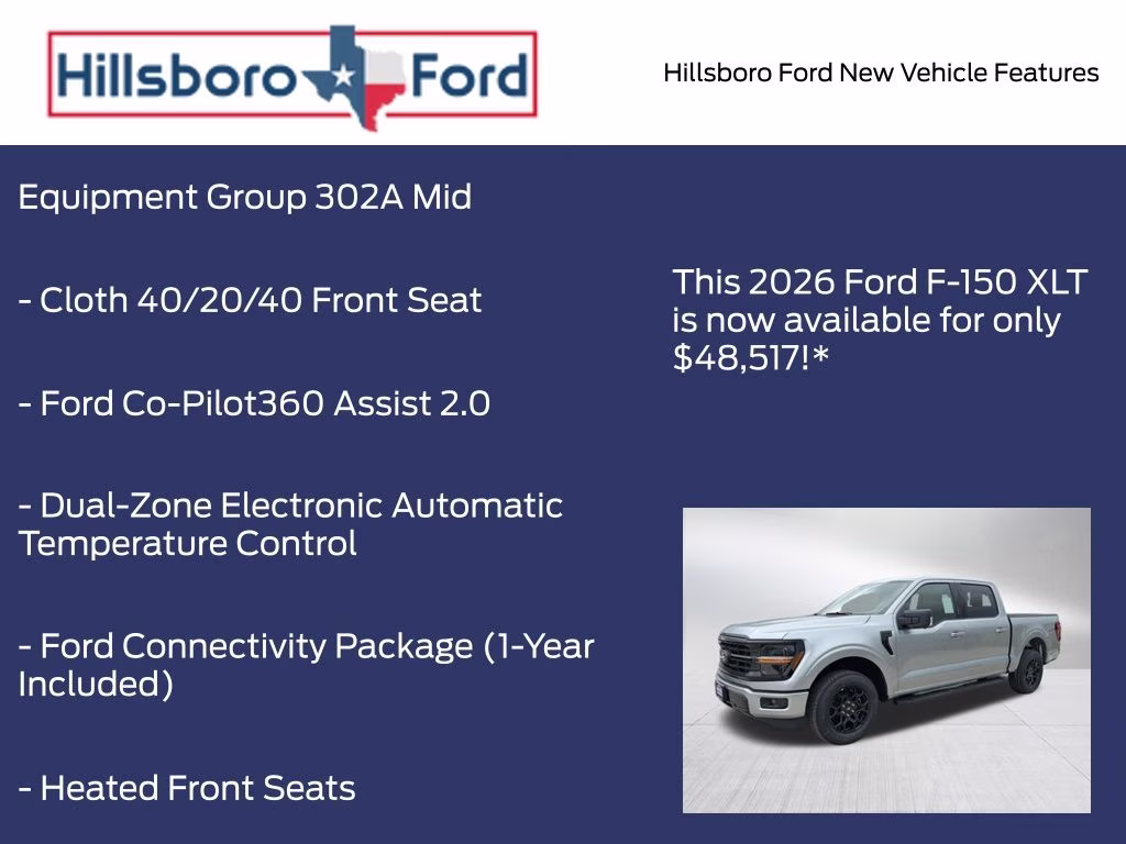 2026 Iconic Silver Metallic Ford F-150 XLT RWD Truck