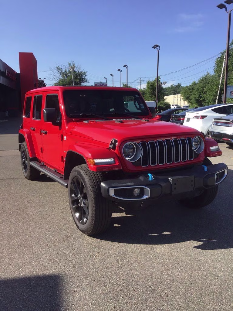 2024 Firecracker Red Clearcoat Jeep Wrangler Sahara 4xe 4X4 SUV