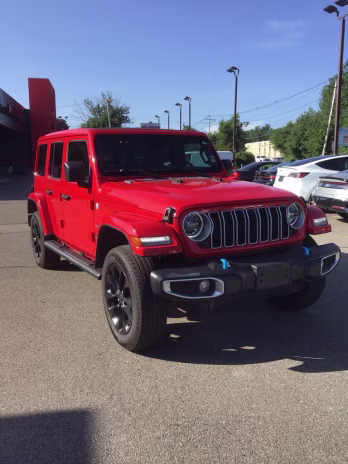 2024 Firecracker Red Clearcoat Jeep Wrangler Sahara 4xe 4X4 SUV