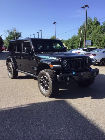 2024 Black Clearcoat Jeep Wrangler Rubicon 4xe 4X4 SUV