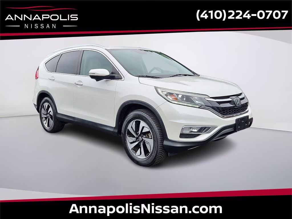 2016 White Diamond Pearl Honda CR-V Touring AWD SUV