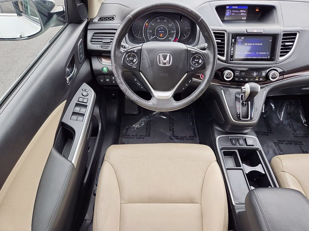 2016 White Diamond Pearl Honda CR-V Touring AWD SUV