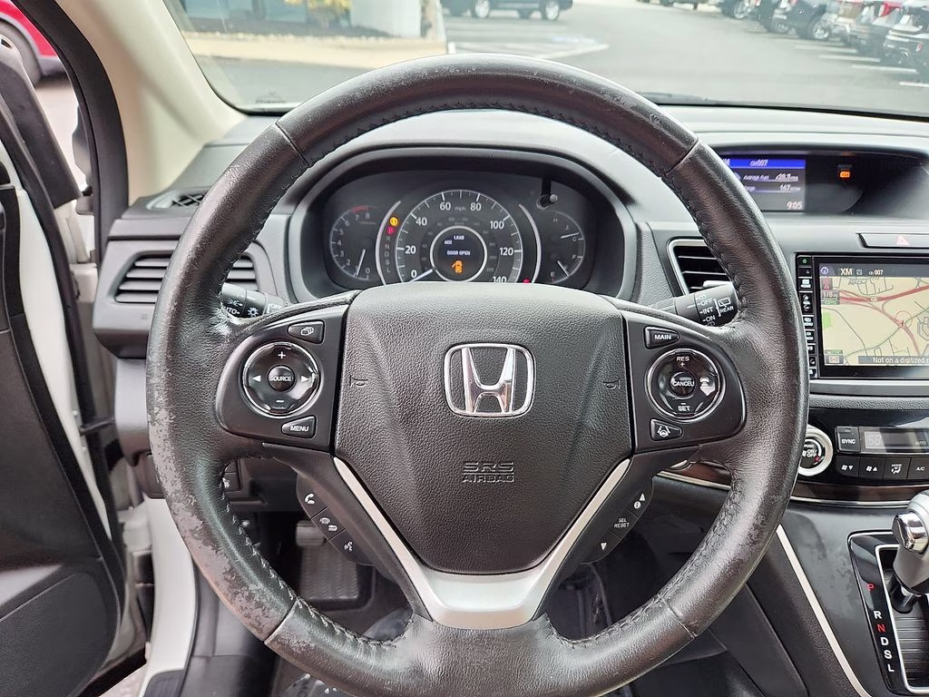 2016 White Diamond Pearl Honda CR-V Touring AWD SUV