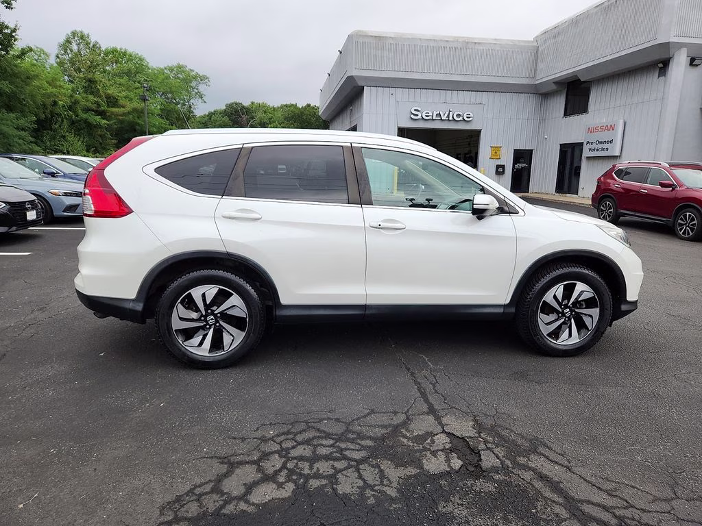 2016 White Diamond Pearl Honda CR-V Touring AWD SUV