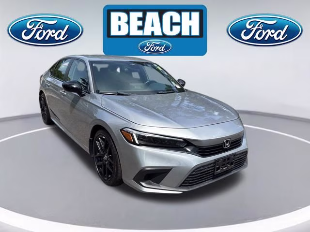 2023 Gray Honda Civic Sport FWD Sedan