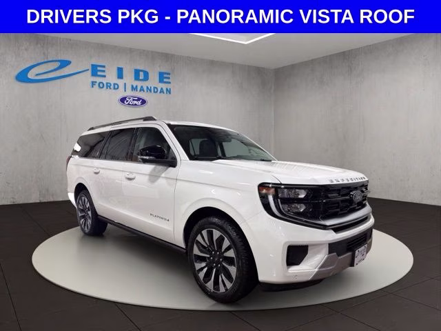 2026 White Metallic Ford Expedition Max Platinum 4X4 SUV