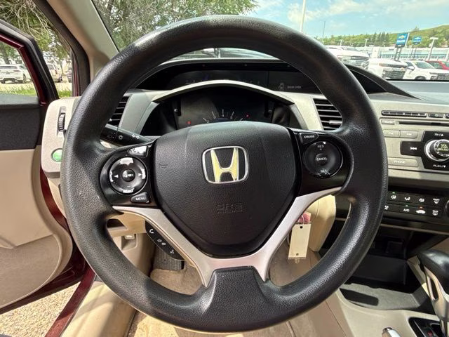 2012 Crimson Pearl Honda Civic EX FWD Sedan