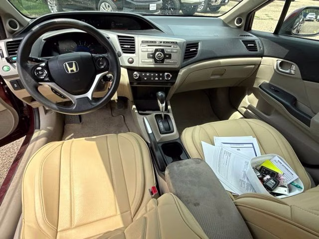 2012 Crimson Pearl Honda Civic EX FWD Sedan