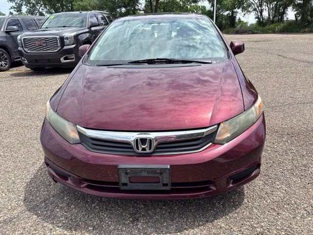 2012 Crimson Pearl Honda Civic EX FWD Sedan