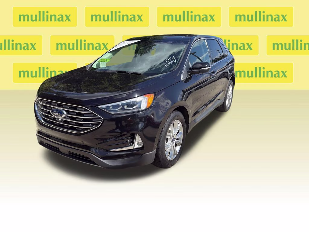 2020 Agate Black Ford Edge Titanium FWD SUV