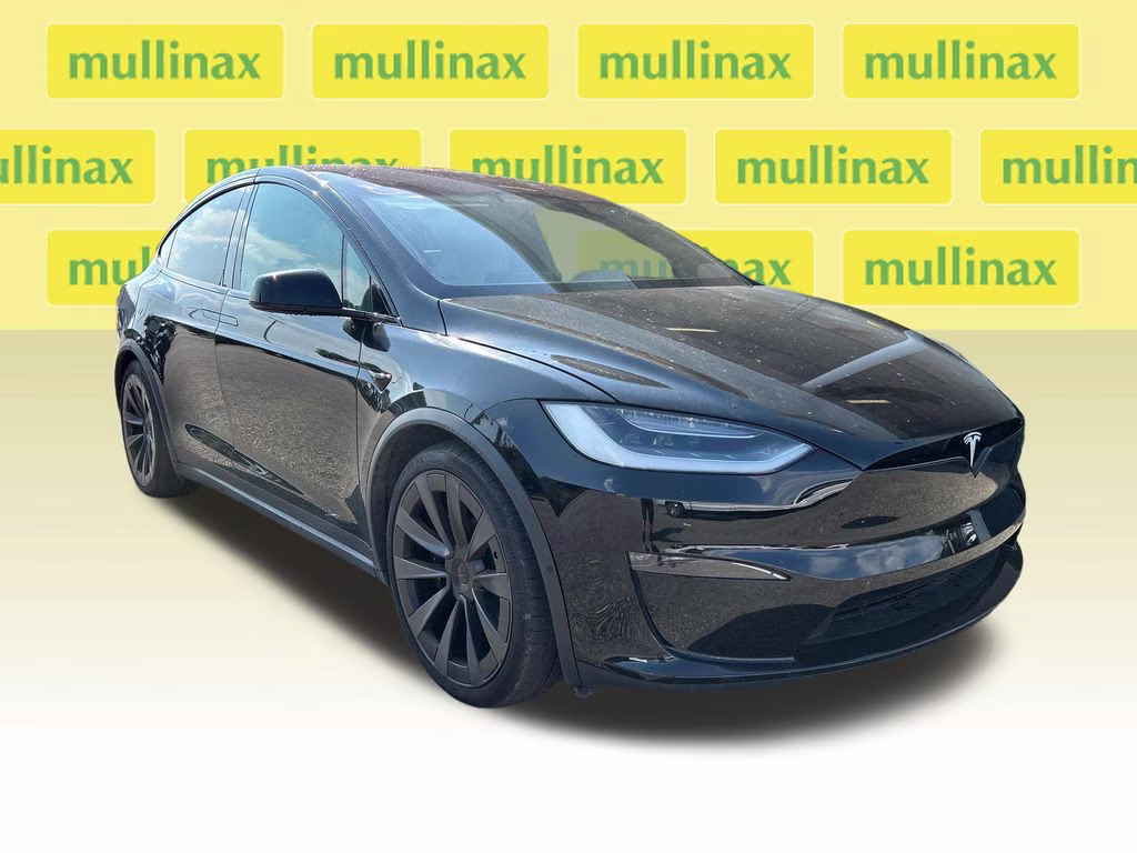 2022 Solid Black Tesla Model X Plaid AWD SUV