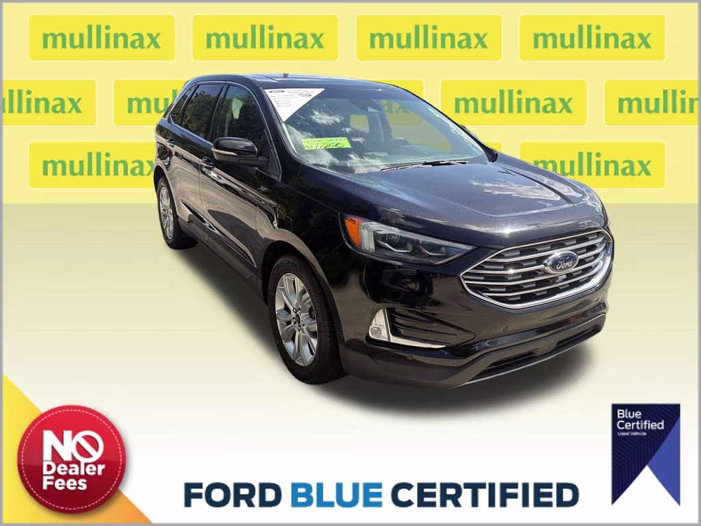 2020 Agate Black Ford Edge Titanium FWD SUV