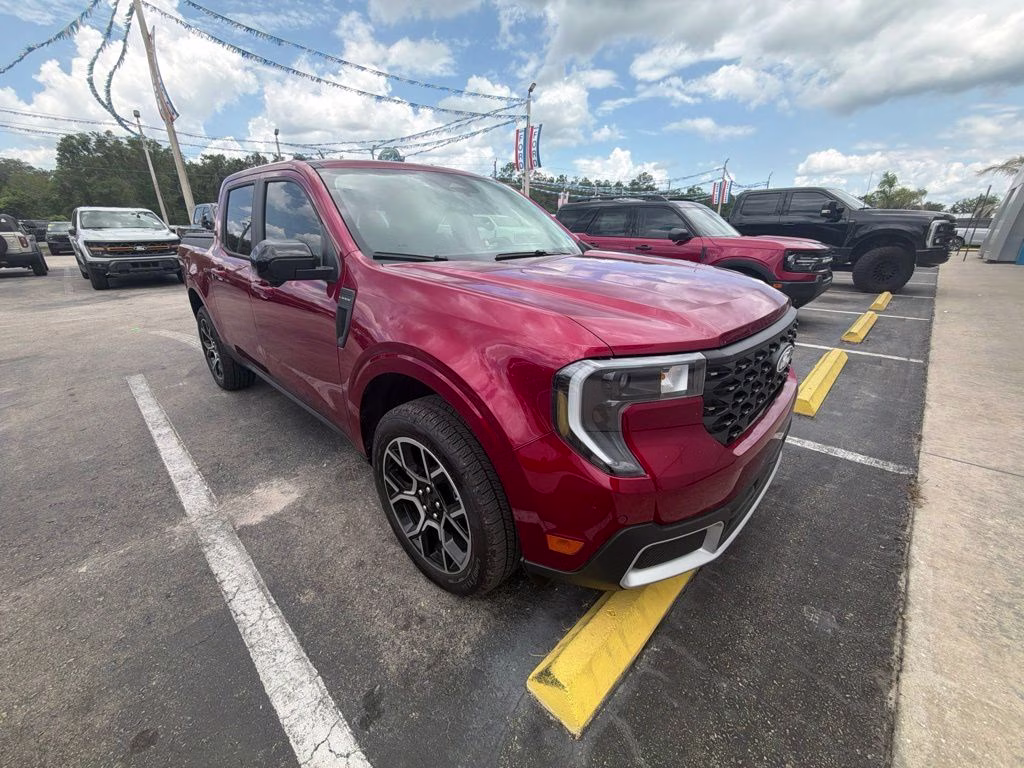 2025 Ruby Red Metallic Ford Maverick Lariat AWD Truck