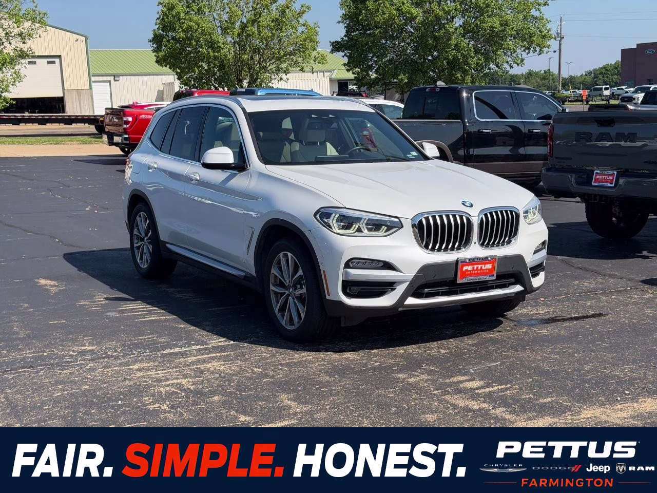 2019 Alpine White BMW X3 xDrive30i AWD SUV