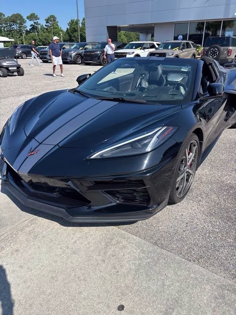 2023 Black Chevrolet Corvette Stingray RWD Convertible